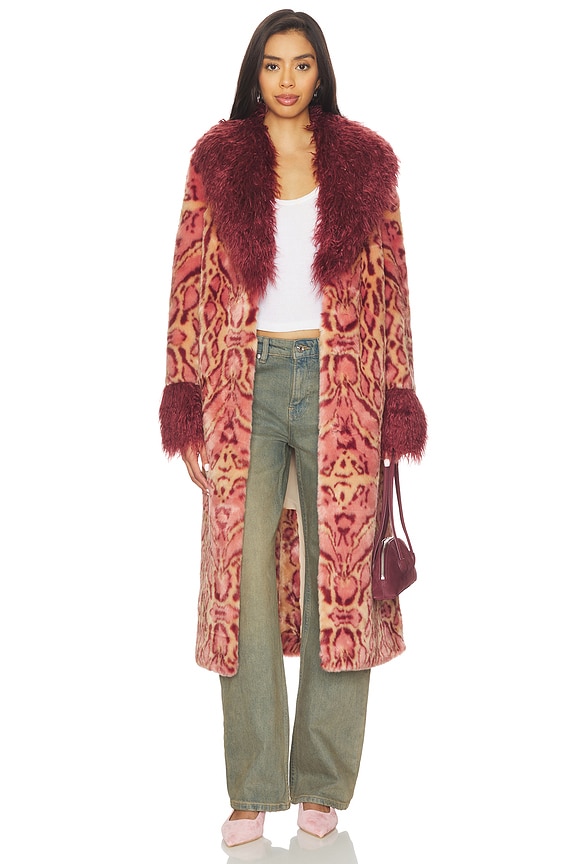 view 2 of 4 Cuvee Rose Coat in Rouge