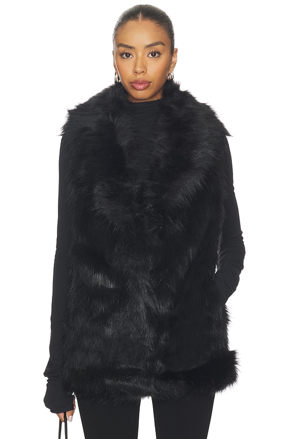 view 2 of 6 CHALECO ROSE in Black