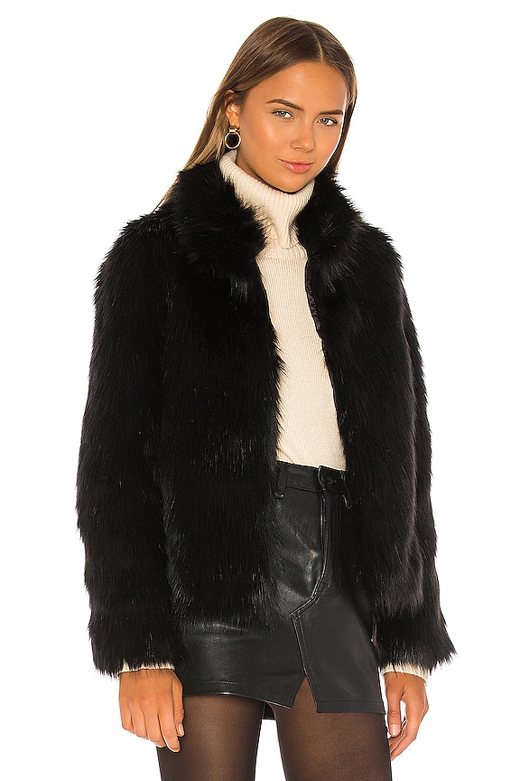view 2 of 4 Unreal Faux Fur Delish Jacket in Black