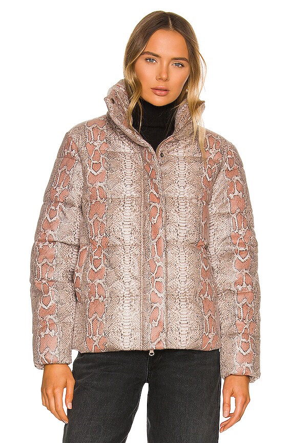 view 2 of 5 CHAQUETA PYTHON in Taupe Pink Snake