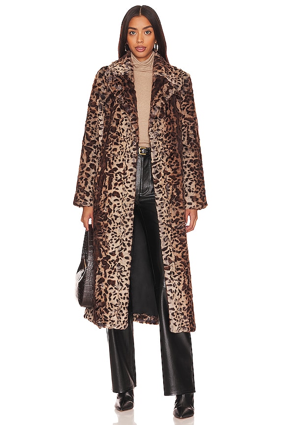 Unreal Fur Alpha Faux Fur Coat in Leopardess | REVOLVE