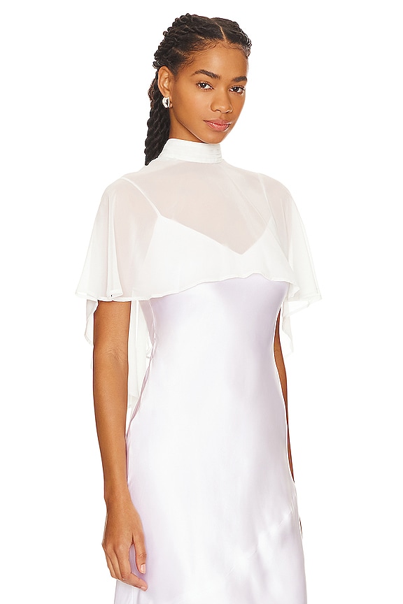 view 2 of 4 SHEER BEAUTY 케이프 in Blanc