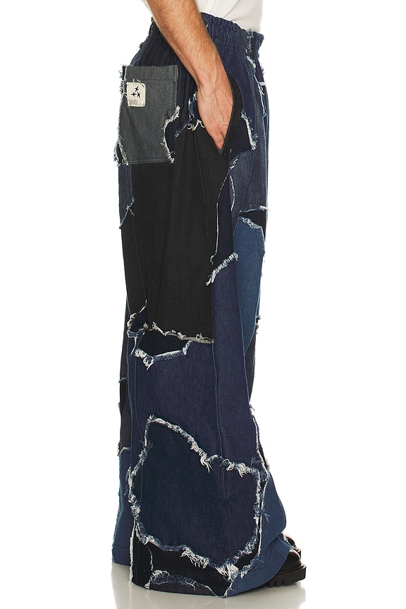 view 2 of 6 UPRS Camo Bomber Pant in Denim Multi