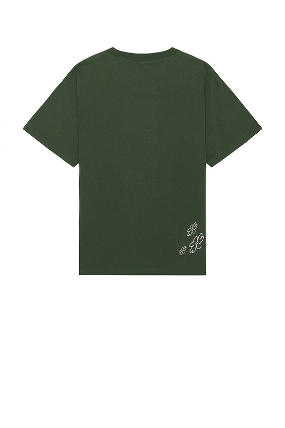 view 2 of 4 House Of Flowers Tee in Forest Green