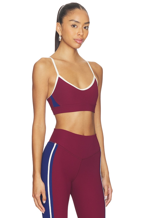 view 2 of 4 Adesa Scoop Danni Sports Bra in Maroon