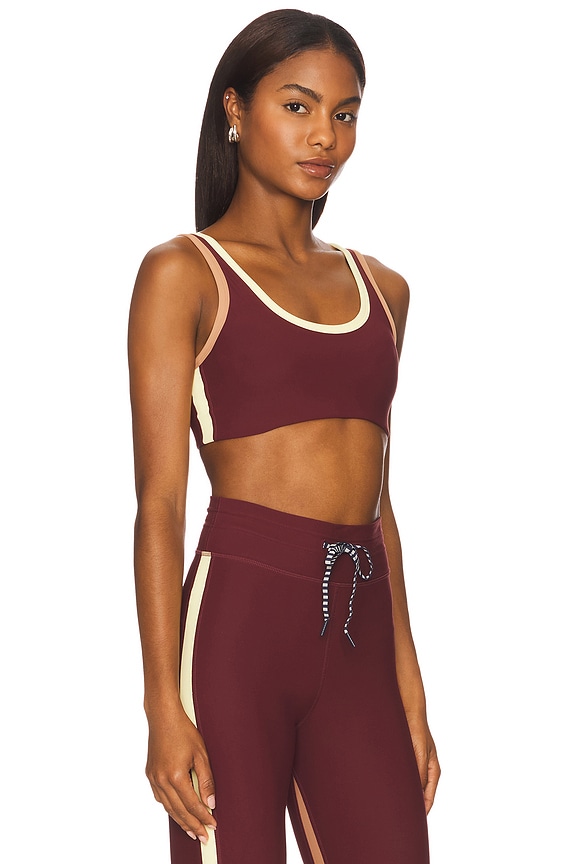 view 2 of 4 Trail Harley Scoop Sports Bra in Bordeaux