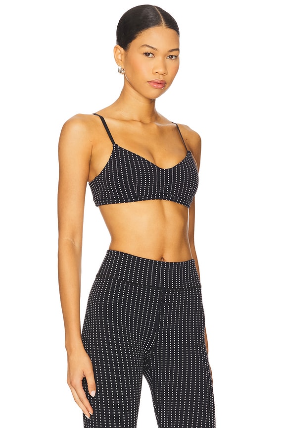 view 2 of 4 Zenith Ballet Sports Bra in Pinstripe