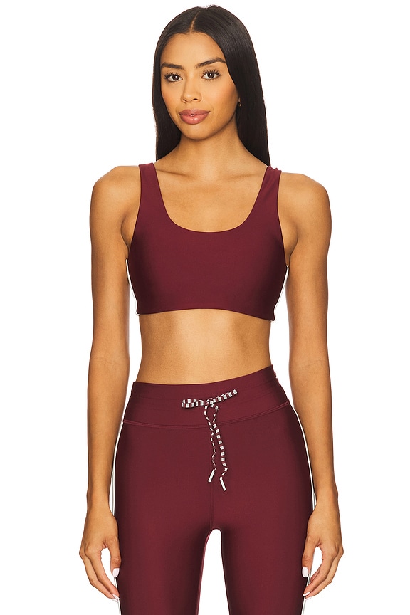 view 2 of 5 Oxford Harley Scoop Sports Bra in Merlot