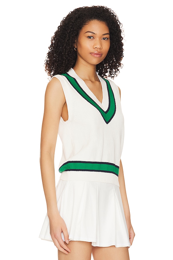 view 2 of 5 Topspin Mina Knit Vest in White