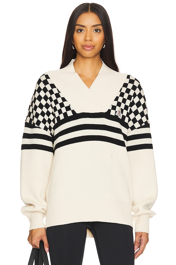 view 1 of 5 Mojo Scarlett Knit Sweater in Check
