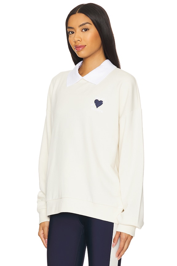 view 2 of 5 Pascal Collared Crew Sweatshirt in Natural