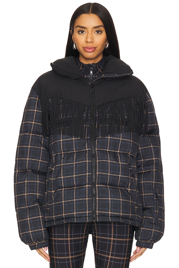 view 2 of 5 Lumiere Fox Puffer Jacket in Check