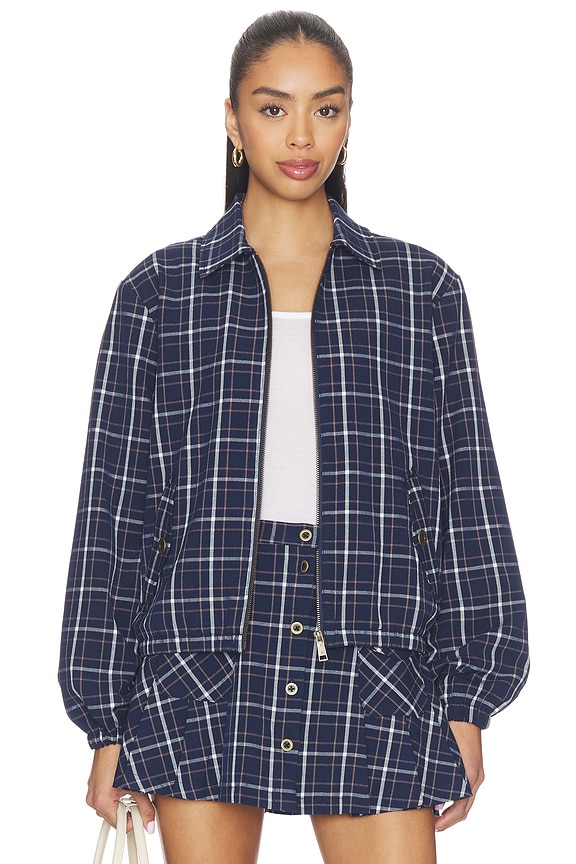 view 1 of 6 Valencia Lexi Collared Jacket in Check