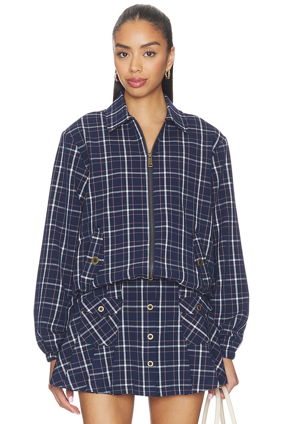 view 2 of 6 Valencia Lexi Collared Jacket in Check