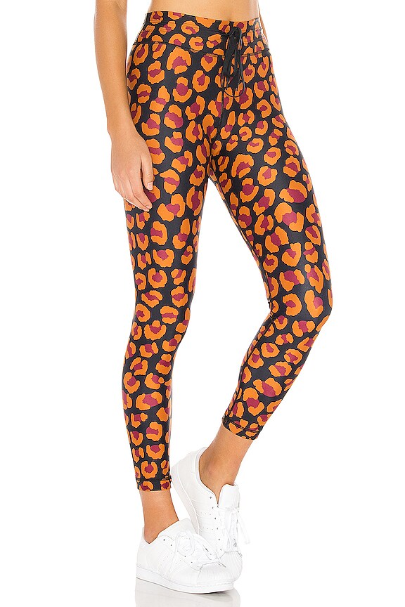 THE UPSIDE Raspberry Leopard Midi Pant in Leopard Multi | REVOLVE