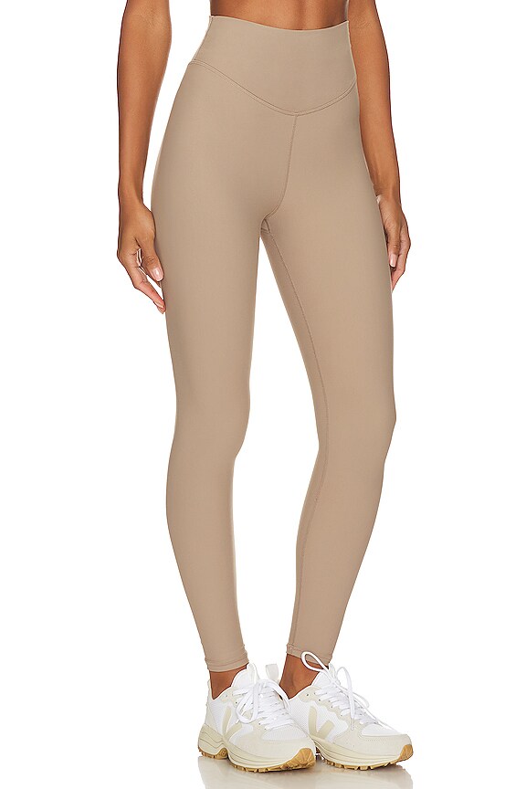 view 2 of 4 PANTALON PEACHED MIDI in Mushroom