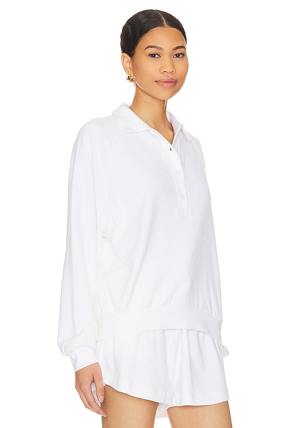 view 2 of 5 Zinnia Terry Polo in White