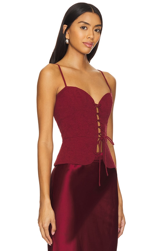 view 2 of 4 Josie Top in Red