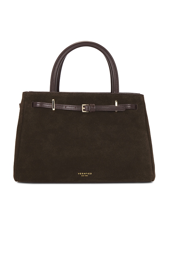 view 2 of 5 BOLSO TOTE PEQUEÑO TIPO LIBRO in Brown