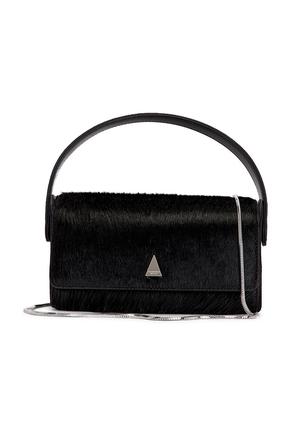view 1 of 5 Calfhair Pochette Bag in Black