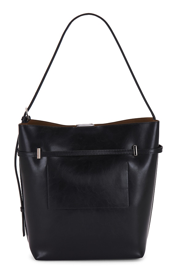 view 2 of 5 Belted Tote Bag in Black
