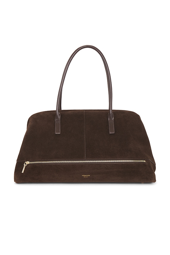 view 2 of 4 Espresso Suede Club Bag in Brown