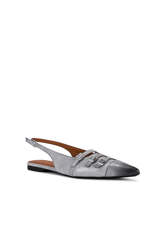 view 2 of 5 Hermine Sling Back in Dusty Blue