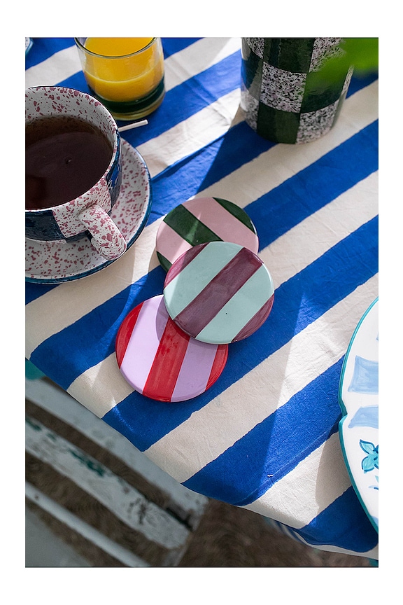 view 2 of 3 BERLINGOT コースター in Stripe