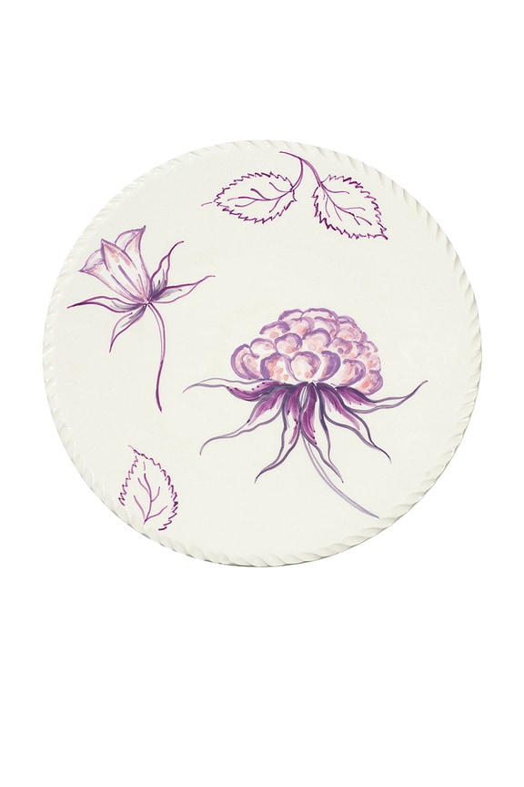 view 2 of 4 Piece Montee Cake Stand in Lilac Floral