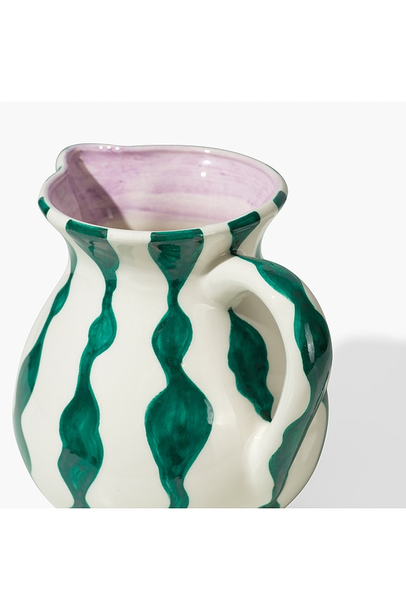 view 2 of 4 Dentelle Jug in Sea Green