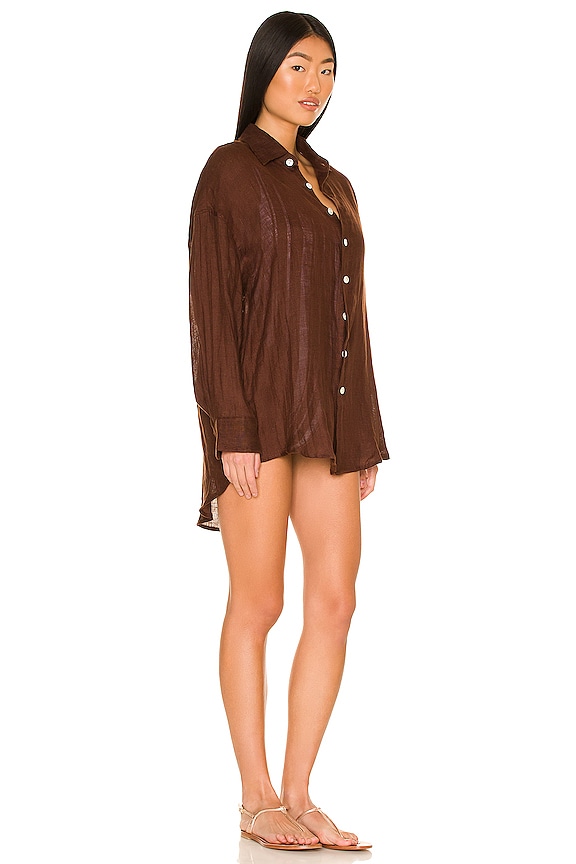 view 2 of 3 ПЛАТЬЕ-РУБАШКА PLAYA in Chocolate