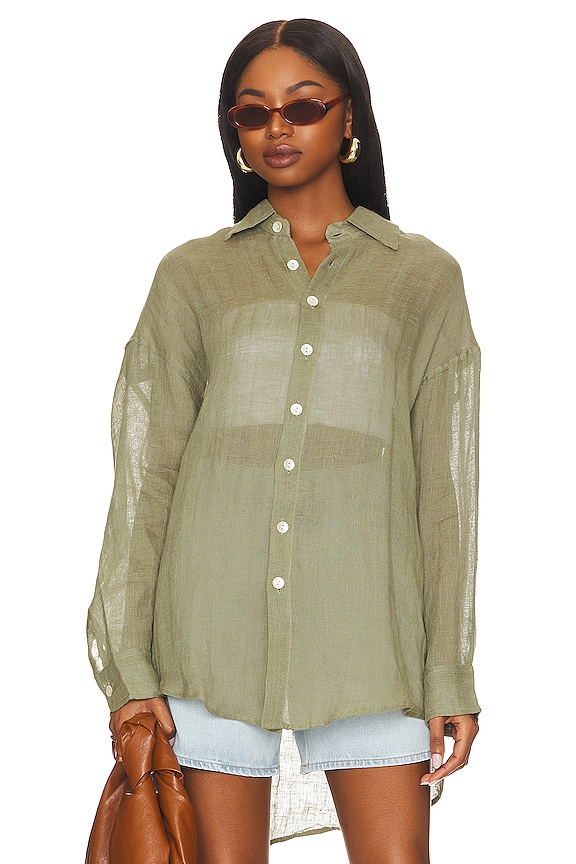 view 2 of 5 ROBE CHEMISE PLAYA in Agave