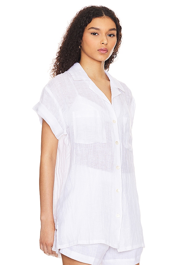 view 2 of 4 PLAYA シャツ in White EcoLinen