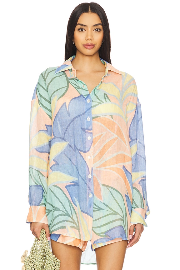 view 2 of 6 CHEMISE PLAYA in Retro Jungle