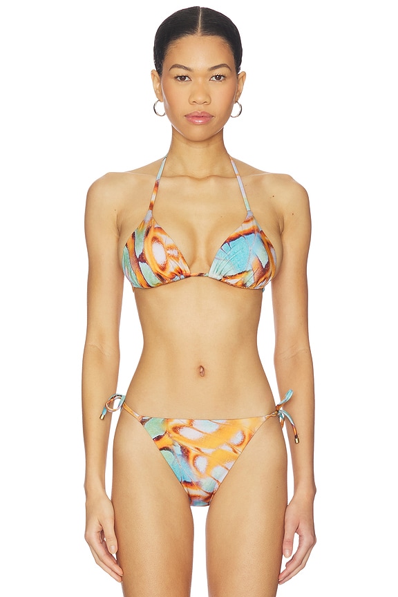 view 1 of 5 HAUT DE MAILLOT DE BAIN GIA in Malachite Butterfly