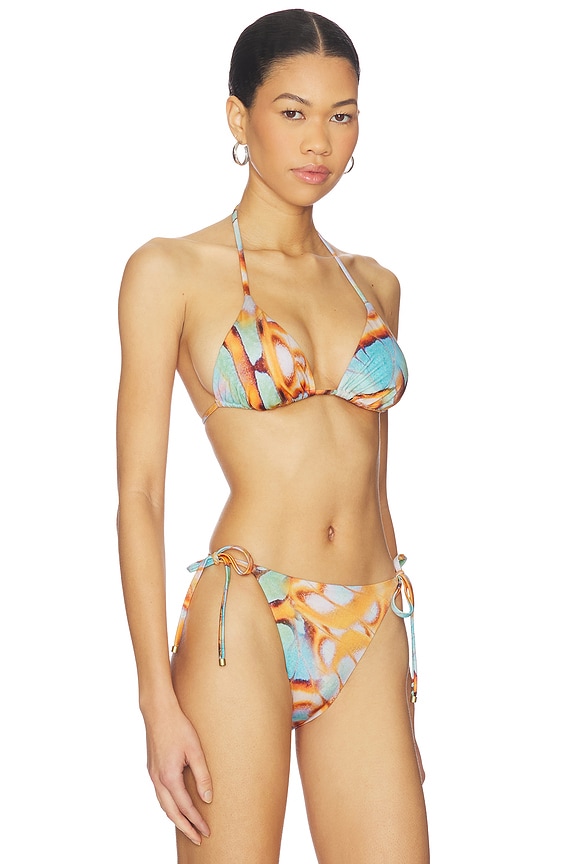 view 2 of 5 HAUT DE MAILLOT DE BAIN GIA in Malachite Butterfly
