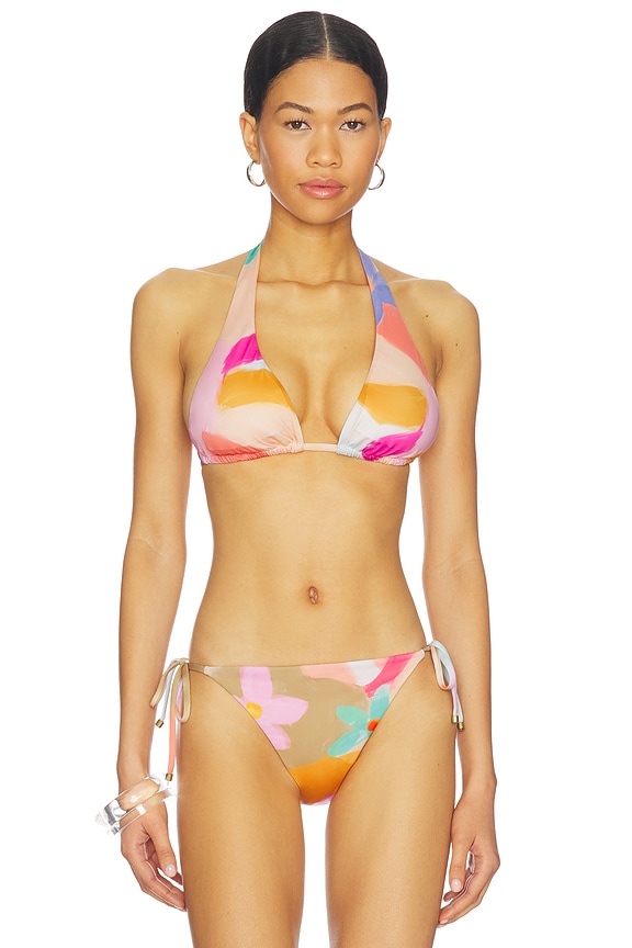 view 1 of 4 TOP BIKINI MILANA in In Bloom Colorblock