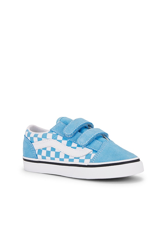 view 2 of 6 OLD SKOOL V トドラー in Checkerboard Heritage Blue
