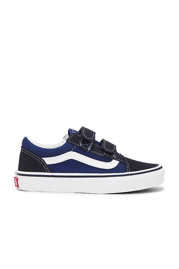 view 1 of 6 OLD SKOOL V 어린이 in Navy & True White
