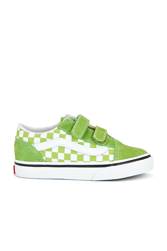 view 1 of 6 ZAPATILLA DEPORTIVA OLD SKOOL V in Color Theory Checkerboard Lime Burst