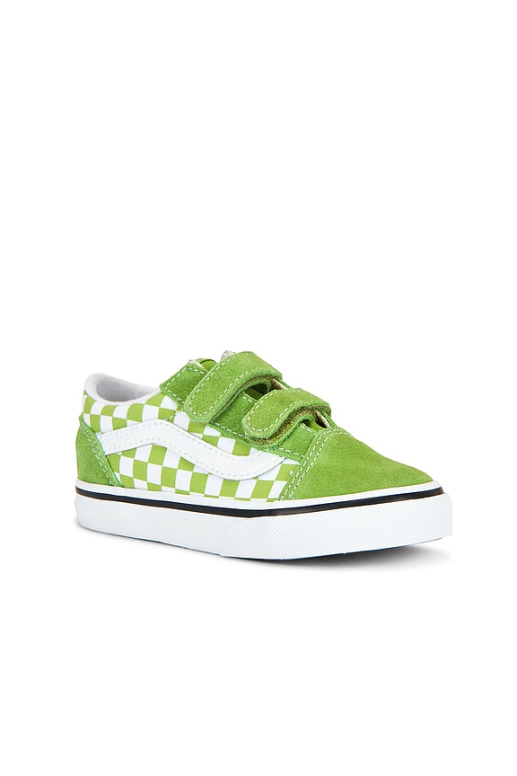 view 2 of 6 ZAPATILLA DEPORTIVA OLD SKOOL V in Color Theory Checkerboard Lime Burst
