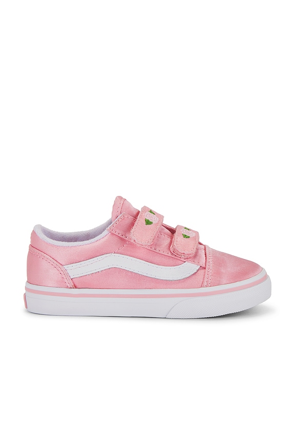 view 1 of 6 Toddler Old Skool V in Satin Rose Pink & White