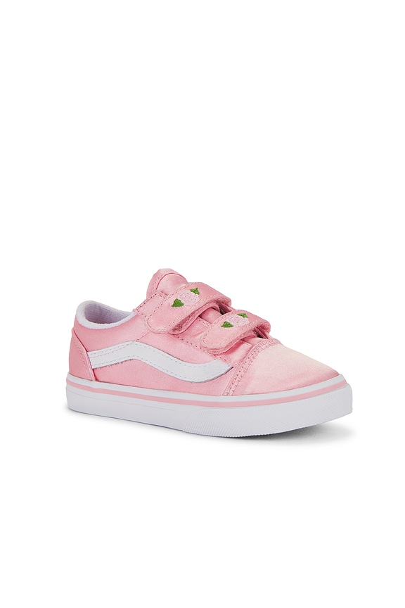 view 2 of 6 Toddler Old Skool V in Satin Rose Pink & White