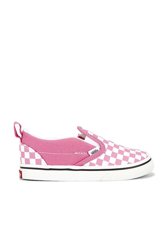 view 1 of 5 Toddler Slip-on V in Color Theory Checkerboard Pink Fizz