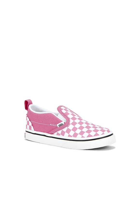 view 2 of 5 Toddler Slip-on V in Color Theory Checkerboard Pink Fizz
