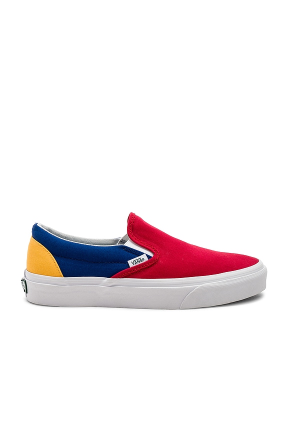 view 1 of 6 Yacht Club Classic Slip-On in Red & Blue & Yellow