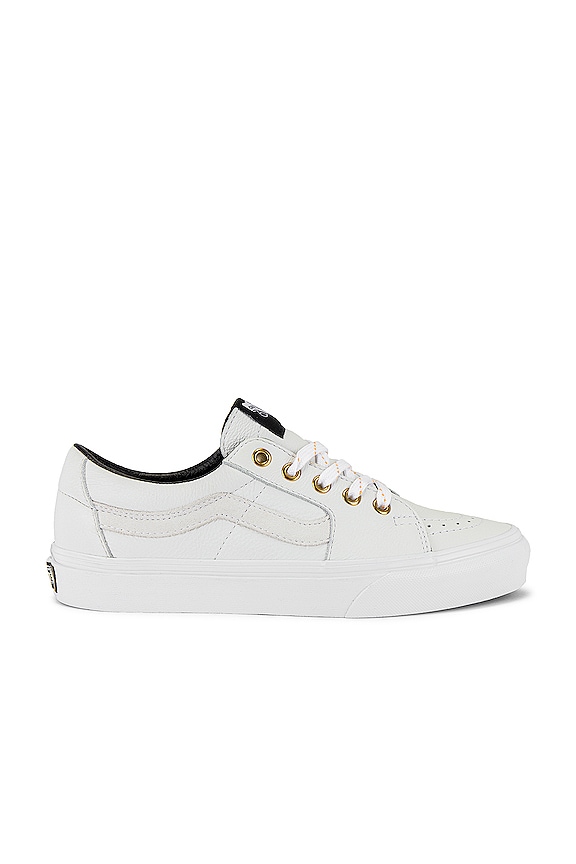 Vans Sk8-Low Leather in White | REVOLVE