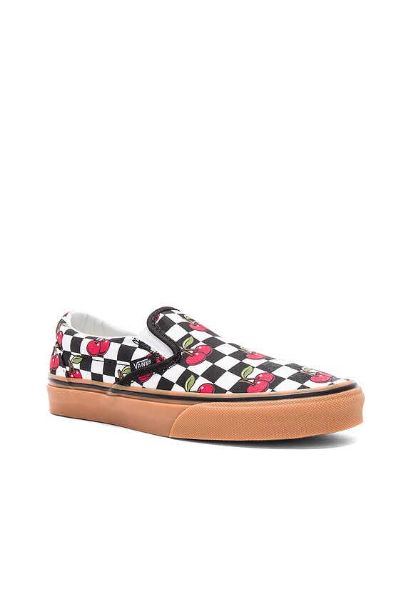 view 2 of 6 Cherry Checker Classic Slip-On in Black & Gum