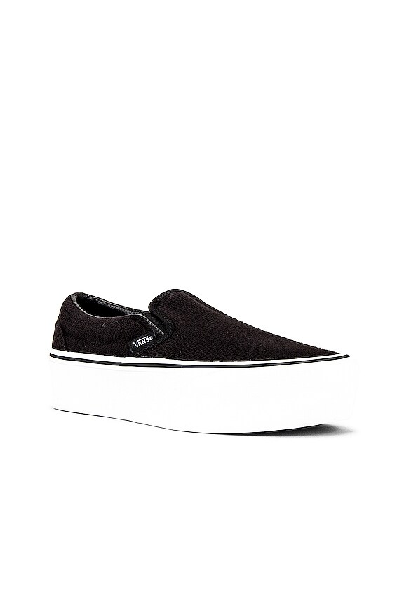 view 2 of 6 ZAPATILLA DEPORTIVA SLIP-ON STACKFORM in Black & True White