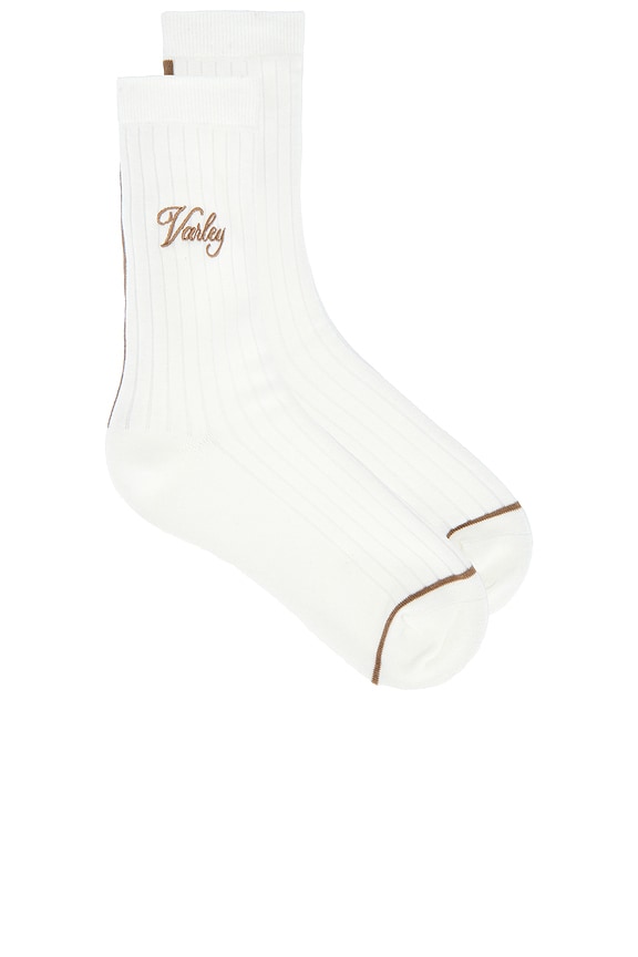 view 1 of 2 Ivan Light Rib Sock in Snow White